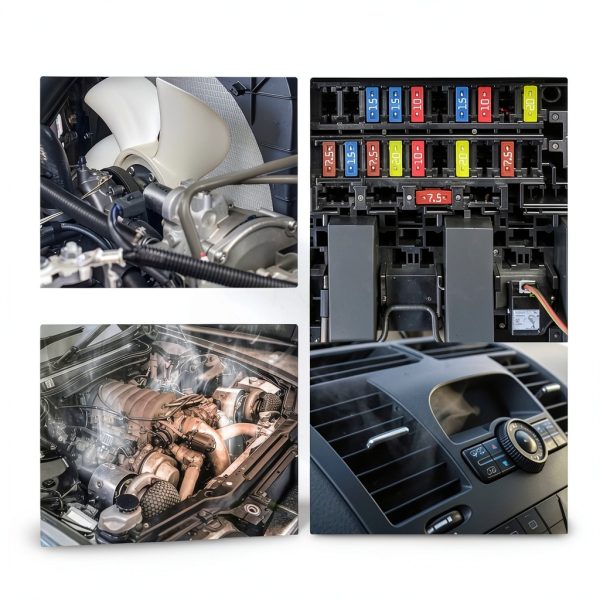 A-Premium 12V 2-Pin Engine Cooling Fan for Jeep-5