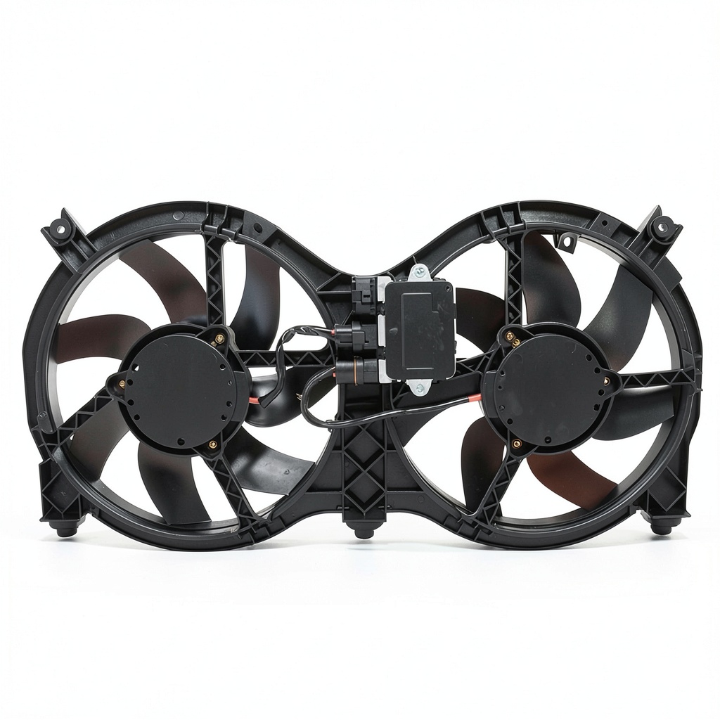 Installing Waltyotur Pathfinder Replacement Fan on a wooden garage workbench