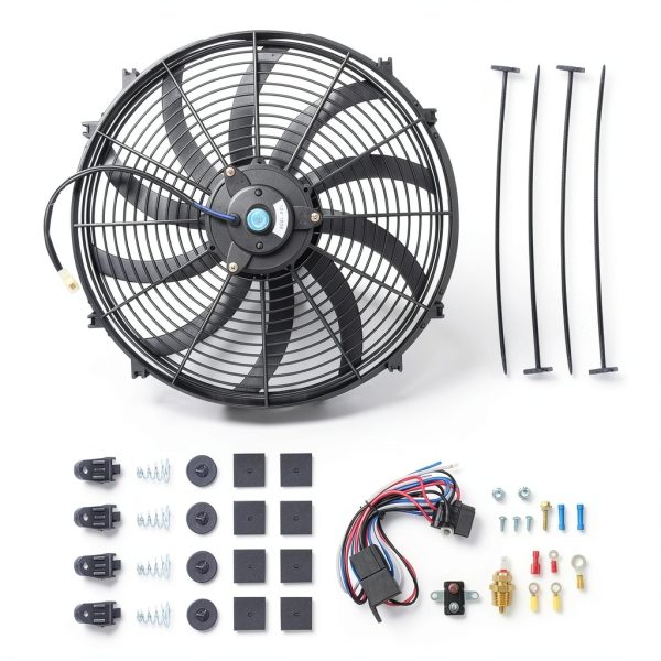 16 Inch Black Radiator Cooling Fan for Automotive-0