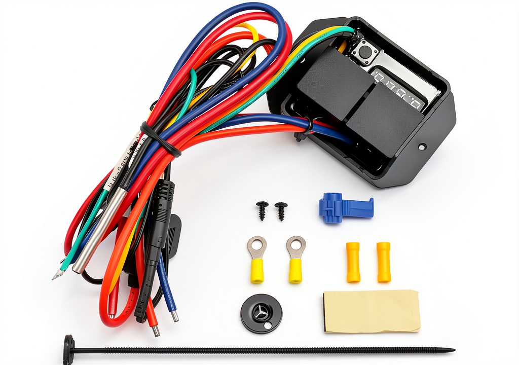 Installing ATVMaster LED Temperature Sensor for Automotive on a wooden desk