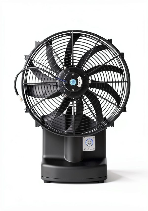 GESEXI 12V 120W Slim Radiator Cooling Fan 16" Black Fit High Flow-4