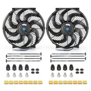 FGJQEFG 14in Radiator Cooling Fan Plastic 12V-0