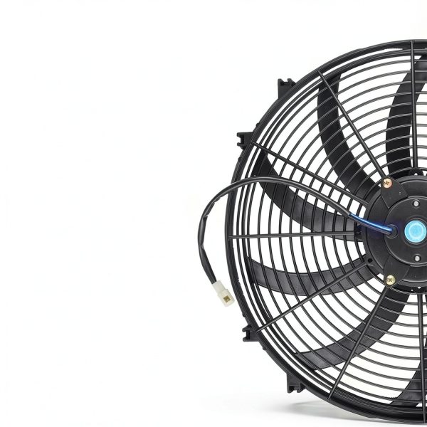 GESEXI 12V 120W Slim Radiator Cooling Fan 16" Black Fit High Flow-1