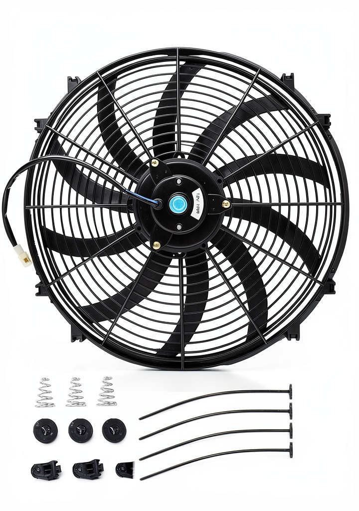 Installing GESEXI 12V 120W Slim Radiator Cooling Fan 16