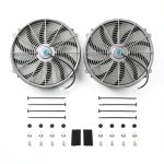 Radiator Cooling Fan FGJQEFG Chrome 16 Inch Engine-0