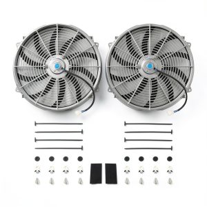 Radiator Cooling Fan FGJQEFG Chrome 16 Inch Engine-0