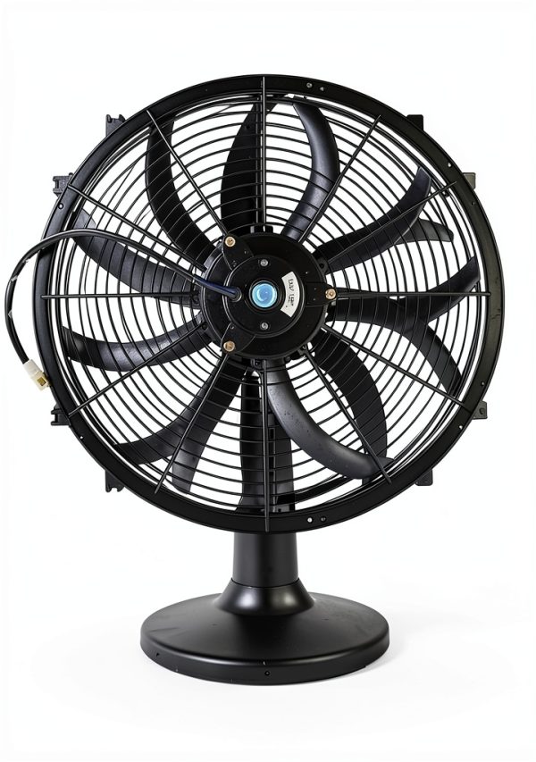 GESEXI 12V 120W Slim Radiator Cooling Fan 16" Black Fit High Flow-2