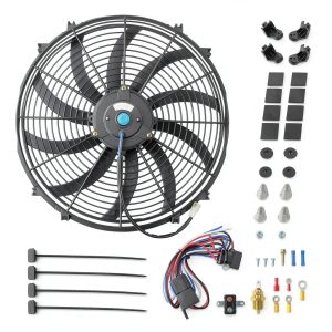 FGJQEFG Radiator Cooling Fan 12V Plastic High Flow-0