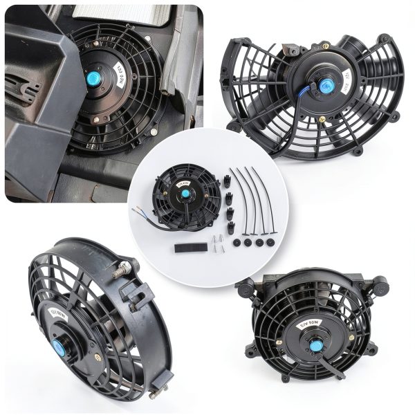 Radiator Fan 7 Inch Black JDMSPEED Electric Cooling Fan 1350 CFM-3