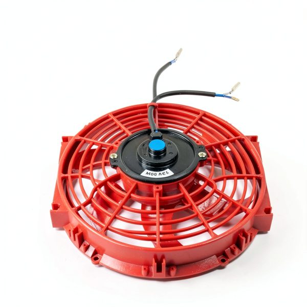 Radiator Fan JDMSPEED 10 Inch Red Slim Air-Cooled Engine Replacement-2
