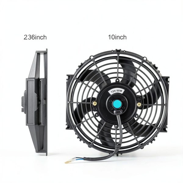 JDMSPEED Radiator Fan 12 Inch Black Air‑Cooled Cooling Replacement-3