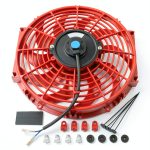 Radiator Fan JDMSPEED 12 Inch Red Plastic Push Pull Cooling Fan-0