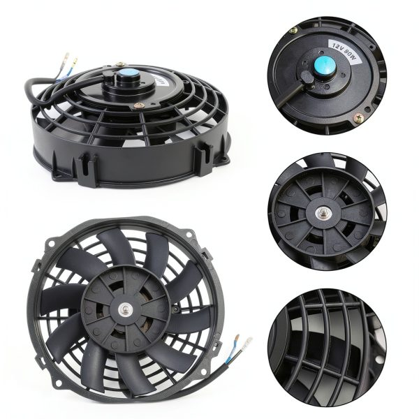 Radiator Fan 7 Inch Black JDMSPEED Electric Cooling Fan 1350 CFM-4