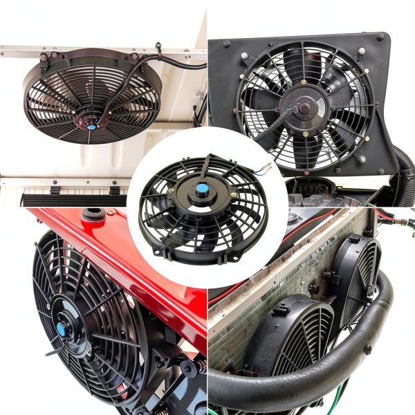 JDMSPEED 9 Inch Universal Radiator Fan Black 12V Air Cooled High Flow-5