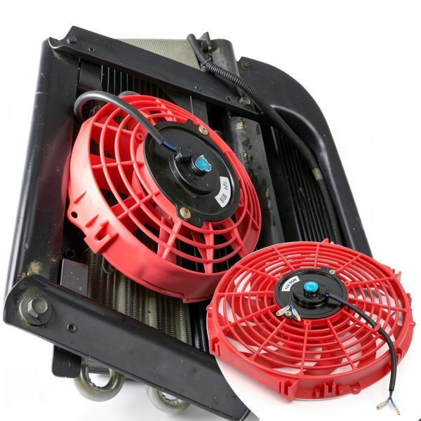 Radiator Fan JDMSPEED 12 Inch Red Plastic Push Pull Cooling Fan-5