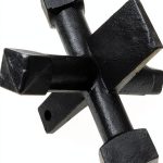 6 Sided Plumbing Cleanout Wrench by CAMOLIKOS Iron Square Drive 5.79in-0