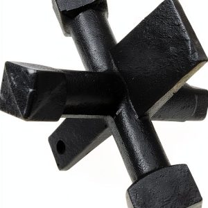 6 Sided Plumbing Cleanout Wrench by CAMOLIKOS Iron Square Drive 5.79in-0