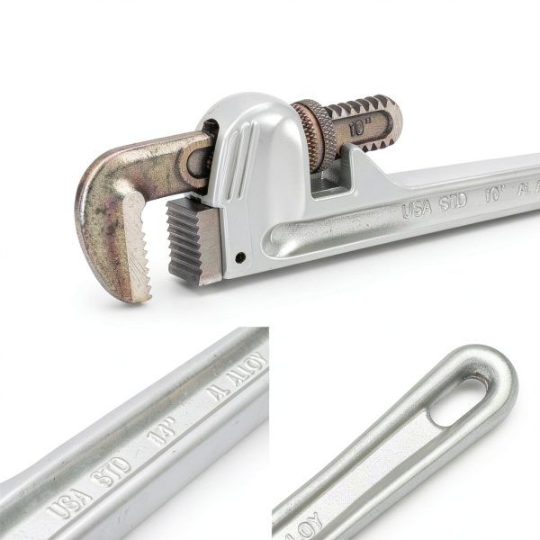 Pipe Wrench Hurricane 3-Piece Aluminum 10" 14" 18" Lightweight Heavy-2
