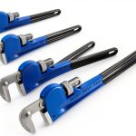 Gisafai Pipe Wrench Set Blue Alloy Steel 8 to 24 inch-0