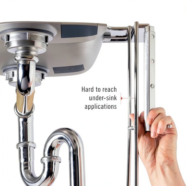 RIDGID Pipe Wrench 1017 Over Basin Adjustable 10"-17" Silver-5