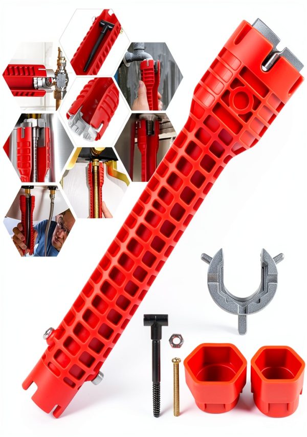 8 in 1 Faucet and Sink Wrench NEATABY Aluminum Alloy Multi‑Tool-0