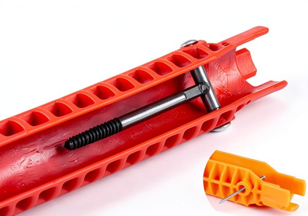 8 in 1 Multi Kitchen Faucet Wrench HDWY Red 9.84in Tool-4