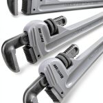 Pipe Wrench Hurricane 3-Piece Aluminum 10" 14" 18" Lightweight Heavy-0