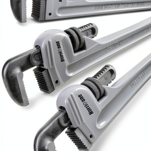 Pipe Wrench Hurricane 3-Piece Aluminum 10" 14" 18" Lightweight Heavy-0