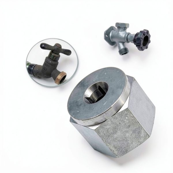 Thread Clean Adapter 05265 Silver Wrench for Outdoor Faucets Ebrmeiwo-4