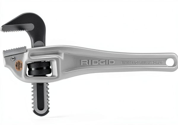Ridgid 31120 Aluminum 14" Offset Pipe Wrench – Durable Tool-2
