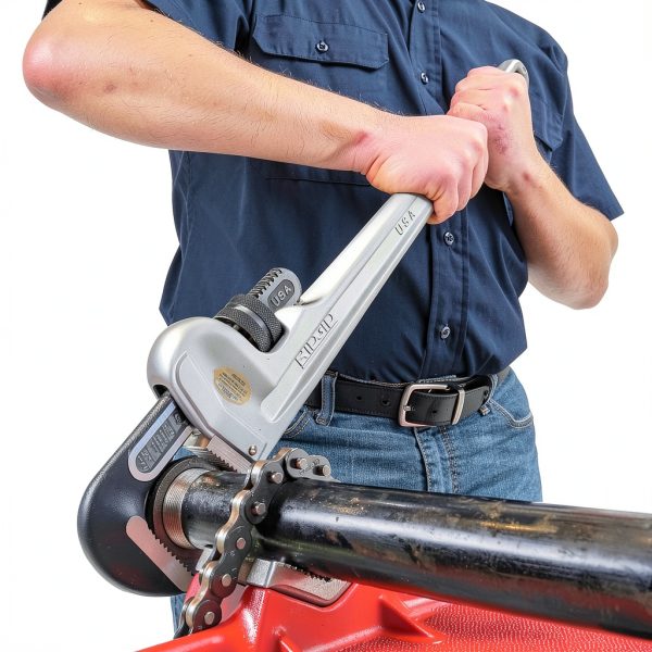 RIDGID 31105 Aluminum Straight Pipe Wrench 24 inch Grey-8