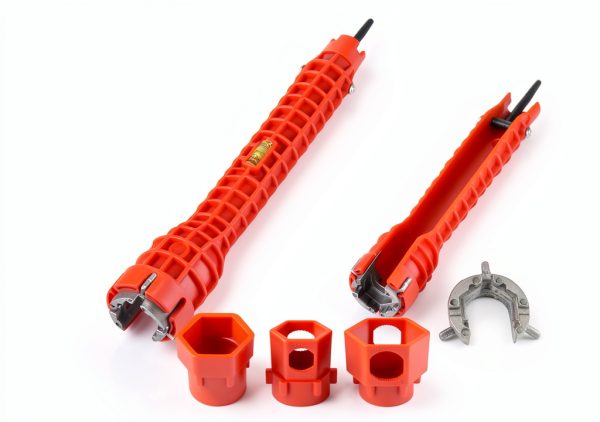 14 in 1 Multi-functional Wrench KUZIUA Red Pipe Wrench for Bathroom-1