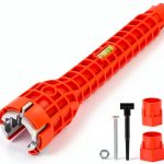 8-in-1 Multifunctional Sink & Faucet Wrench by Alocre – Red-0