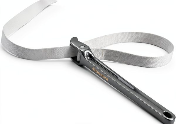 Strap Wrench 12 Inch DURATECH Adjustable Nylon Pipe Wrench Grey-0