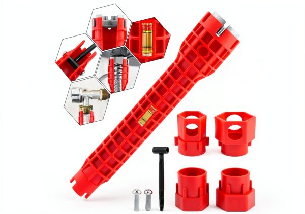 14-in 1 Wrench Faucet Installer - Red ELEGICKLIP Wrench-0