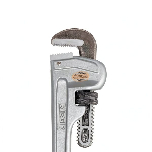 RIDGID Aluminum Straight Pipe Wrench 14in Model 814 Silver-5