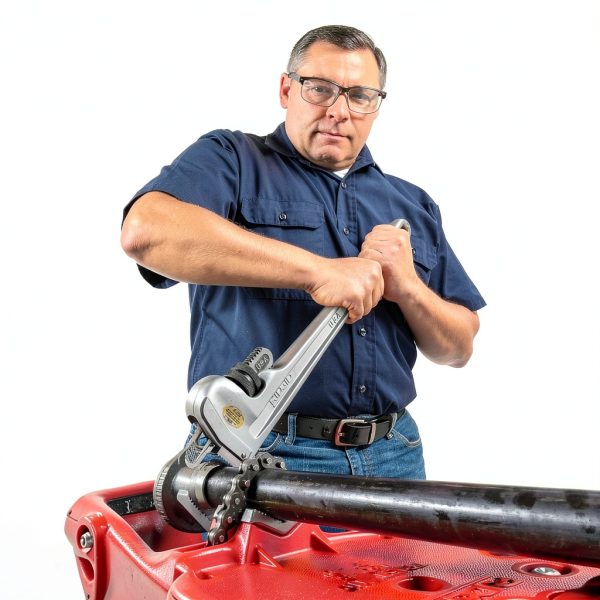 RIDGID 31105 Aluminum Straight Pipe Wrench 24 inch Grey-1